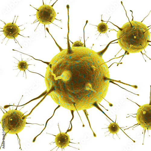 Illustration: Virus isolated Virus isolated