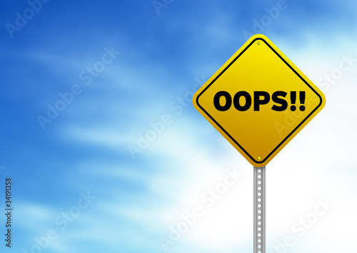 Illustration: Oops !! Road Sign Oops !! Road Sign