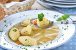 Bayerische deftige Grießnockerlsuppe