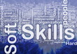 Soft skills background concept