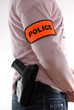 brassard police uniforme policeman pistolet