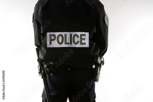 Photo: policier gilet fluo, police policier gilet fluo, police