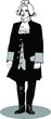 Man in retro suit