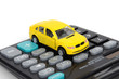 Toy car and calculator