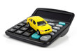 Toy car and calculator