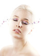 bolond girl make up with gem stone