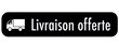 bouton - livraison offerte - noir