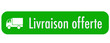 bouton - livraison offerte - vert bouton - livraison offerte - vert