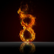 Illustration: Texteffekt Flammen 8 Texteffekt Flammen 8