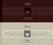 Menu for restaurant, cafe, bar, coffeehouse