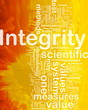 Integrity background concept