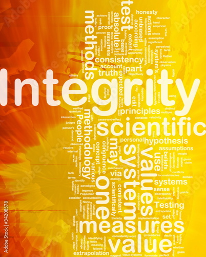 Illustration: Integrity background concept Integrity background concept
