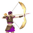 elf golden arrow close up