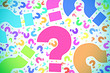 question marks background