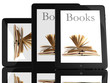 Group of Tablet PC Computer and books Group of Tablet PC Computer and books