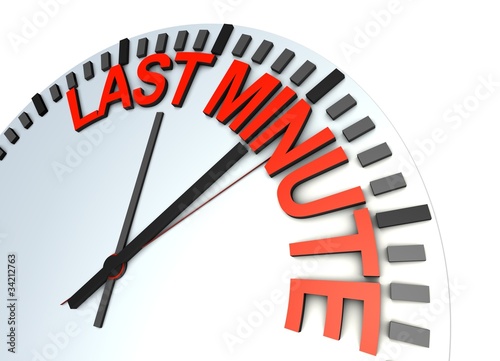 Illustration: last minute last minute