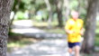 Mystical senior jogger