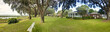 panorama of waterfront house