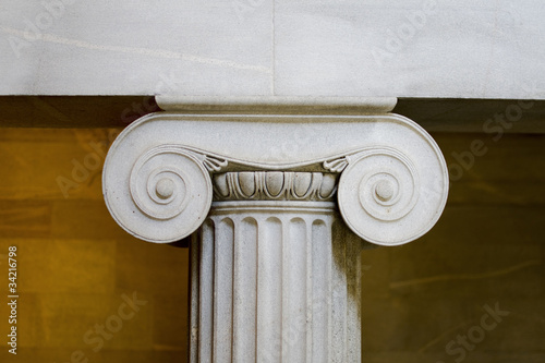 Photo: Interior ionic pillar closeup Interior ionic pillar closeup