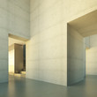 The interior of an empty room