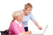 seniorinnen am notebook