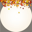 autumn background with leaves