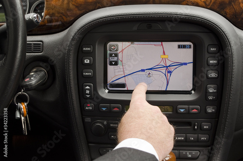 Photo: Navigation im Auto Navigation im Auto