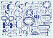 hand drawn dialog icons