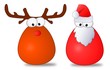 Illustration: Santa & Rudolph cartoon Santa & Rudolph cartoon