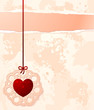 Vintage background with heart Vintage background with heart
