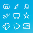 Multimedia icons