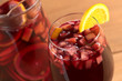 Photo: Refreshing red wine punch called sangria with fresh fruits Refreshing red wine punch called sangria with fresh fruits