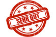 Sternen Stempel rot SEHR GUT
