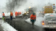 snow-storm on the city street snow-storm on the city street