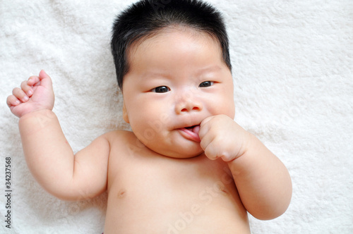 Photo: Baby sucking finger Baby sucking finger