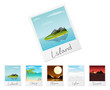Photo frames with nature landscapes. Set 1. Vector. Photo frames with nature landscapes. Set 1. Vector.