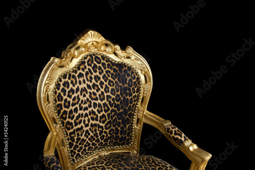 Foto: Barocker goldener Stuhl Barocker goldener Stuhl