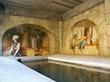 fresque murale lavoir d'Aiguines, Verdon, Var, Provence fresque murale lavoir d'Aiguines, Verdon, Var, Provence