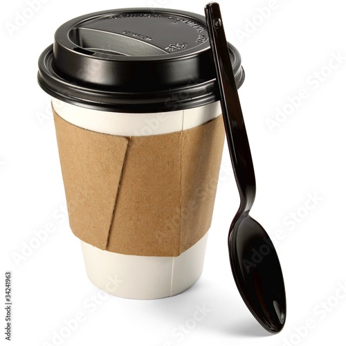 Photo: Cofe To Go mit Löffel Cofe To Go mit Löffel