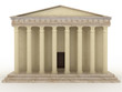 The facade of the ancient house of marble №2