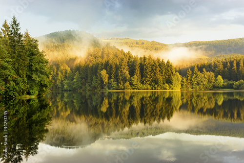 Photo: Sösestausee in fog Sösestausee in fog