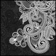 black and white floral pattern