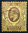 British stamp showing portrait of King Edward VII 1901 to 1910