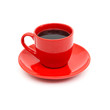 cup of black coffee white cup of black coffee white