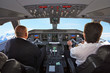 Pilots in the cockpit