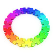 3D Colour wheel puzzle- Rainbow