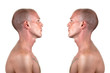 Uomo Man dorso guarda see