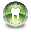 Green Glossy Pictogram "Dental Medicine / Dentistry"