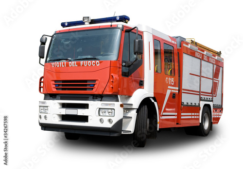 Illustration: Fire engine - Autopompa Vigili del Fuoco Fire engine - Autopompa Vigili del Fuoco