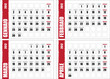 Calendario 2012 - Gennaio - Febbraio - Marzo - Aprile